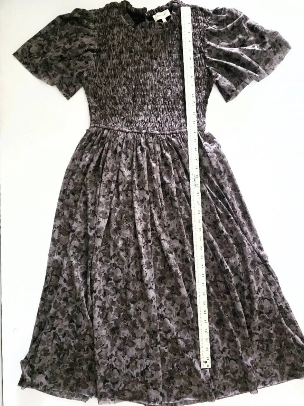 Böhme Sofia Midi Dress in Grey Tulle – Size Small (S) - Picture 12 of 12